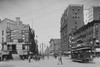 Trolleys & Pedestrians on Main Street in Buffalo, New York Poster Print - Item # VARBLL058746138L