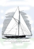 A single graphic from a treatise on the design of small yachts from 1891 by C.P. Kunhardt. Poster Print by Charles P. Kunhardt - Item # VARBLL0587127236