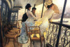 Women on the deck of a ship look out over the bay at the docks in London's busy port Poster Print by James Tissot - Item # VARBLL0587255749