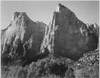 Court of the Patriarchs Zion National Park Utah 1933 - 1942 Poster Print by Ansel Adams - Item # VARBLL0587401435