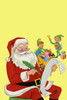 Santa Claus and two of his elves pack toy accoring to the naughty nice list. Poster Print by Dorothy Griden - Item # VARBLL0587333758