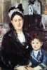 Portrait of Mme Boursier and Daughter Poster Print by Berthe  Morisot - Item # VARBLL058725856x