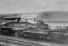 Huge Krupp Manufactured German Artillery Cannon being transported by Rail Car Poster Print - Item # VARBLL058746105L