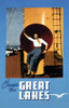 Young Girl on deck in Air Funnel .  Image taken from a Canadian Pacific travel poster of the steamship era. Poster Print by unknown - Item # VARBLL0587386924