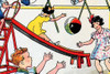 Children play different activities in the playground Poster Print by Julia Letheld Hahn - Item # VARBLL0587275332