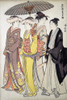 A Lady from a Samurai Household with Three Attendants, from the series A Brocade of Eastern Manners_ Poster Print by Kiyonaga - Item # VARBLL0587649968