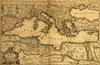 The Mediterranean Divied into its Principal Parts - 1685 Poster Print - Item # VARBLL058758414L