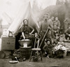 Washington, District of Columbia. Tent life of the 31st Penn. Inf. at Queen's farm, vicinity of Fort Slocum; husband and wife with Children and a baby; wife does wash and is surrounded with Kitchen Utensils Poster Print - Item # VARBLL058752160L