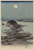 Part 2 of a triptych entitled "Evening view of the eight famous sites at Kanazawa in Musashi Province" by Ando Hiroshige started in 1858 Poster Print by Ando Hiroshige - Item # VARBLL0587228725