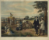 Washington standing among African-American field workers harvesting grain; Mt. Vernon in background. Poster Print - Item # VARBLL0587630280