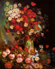 Vase with Poppies, Cornflowers, Peonies and Chrysanthemums Poster Print - Item # VARBLL058750425L