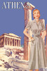 Forward thinking ladies in the fashion of the fifties set in situ with great locations arround the world Poster Print by Sara Pierce - Item # VARBLL0587212764