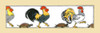 Roosters and Turtles march across the print. Poster Print by Maud & Miska Petersham - Item # VARBLL0587410841