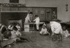 Kindergarten children in Horace Mann School working on doll houses Poster Print - Item # VARBLL058754246L
