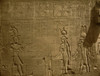Bas-relief and hieroglyphics cover wall in the Temple of Hathor, located in Dendara, Egypt. Poster Print - Item # VARBLL058754059L