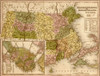 Massachusetts & Rhode Island - 1844 Poster Print - Item # VARBLL058758051L