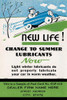 A postcard to be given out by auto repair shops to increase sales by prompting motorists to give their car new life by changing to summer lubricants from their winter ones. Poster Print by unknown - Item # VARBLL0587275944