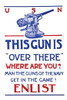 Poster showing a large mounted gun with initials USN Poster Print by unknown - Item # VARBLL058722097x