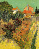 Garden Behind a House Poster Print