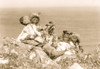 Four Eskimo children, at edge of cliff, in holiday costume, Nunivak, Alaska Poster Print - Item # VARBLL058747536L