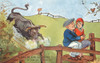 Couple Attacked By A Bull Poster Print By Mary Evans Picture Library/Peter & Dawn Cope Collection - Item # VARMEL11066128