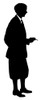 Silhouette Portrait Of Harry Coller  Artist Poster Print By ®H L Oakley / Mary Evans - Item # VARMEL10645003