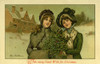 Two Young Women In The Snow Poster Print By Mary Evans Picture Library/Peter & Dawn Cope Collection - Item # VARMEL10470238