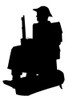 Silhouette Of A Seated Soldier Poster Print By ®H L Oakley / Mary Evans - Item # VARMEL10504011