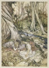 Shakespeare  Hermia And Helena Poster Print By Mary Evans Picture Library/Arthur Rackham - Item # VARMEL10112299