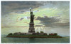 The Statue Of Liberty In New York Harbour  New York  Usa Poster Print By Mary Evans / Grenville Collins Postcard Collection - Item # VARMEL11118099