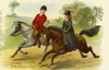 Young Couple On Horseback Poster Print By Mary Evans / Peter And Dawn Cope Collection - Item # VARMEL10635725