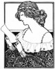 Young Woman Reading A Letter Poster Print By Mary Evans Picture Library/Peter & Dawn Cope Collection - Item # VARMEL11066291