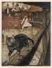 Cat On The Prowl Poster Print By Mary Evans Picture Library/Arthur Rackham - Item # VARMEL10136448