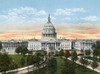 Washington Dc  Usa - Us Capitol Building From The Library Poster Print By Mary Evans / Grenville Collins Postcard Collection - Item # VARMEL10901947