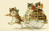 Cats In A Cart Poster Print By Mary Evans Picture Library/Peter & Dawn Cope Collection - Item # VARMEL11045508