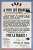 Ww2 Poster  A Tous Les Francais  General De Gaulle Poster Print By Mary Evans Picture Library/Onslow Auctions Limited - Item # VARMEL11017801