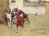 Illustration  Peter  The Fox Terrier  With Three Big Dogs Poster Print By Mary Evans Picture Library - Item # VARMEL10956742