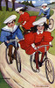 Edwardian Children Cycling Poster Print By Mary Evans Picture Library/Peter & Dawn Cope Collection - Item # VARMEL10543093