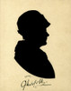 Profile Portrait - Silhouette Poster Print By ®H L Oakley / Mary Evans - Item # VARMEL10587867