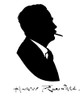 Silhouette Portrait Of Harry Rountree  Artist Poster Print By ®H L Oakley / Mary Evans - Item # VARMEL10645040