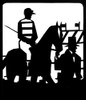 Silhouette Of Jockey On Horseback At Races Poster Print By ®H L Oakley / Mary Evans - Item # VARMEL10644970