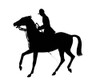 Silhouette Of A Racehorse And Jockey Poster Print By ®H L Oakley / Mary Evans - Item # VARMEL10504015