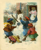 Building The Snowman Poster Print By Mary Evans Picture Library/Peter & Dawn Cope Collection - Item # VARMEL10508357