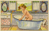 Bathtime Poster Print By Mary Evans Picture Library / Peter & Dawn Cope Collection - Item # VARMEL10694347