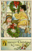 Children Putting Up The Decorations Poster Print By Mary Evans Picture Library/Peter & Dawn Cope Collection - Item # VARMEL10470174