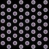 Repeating Pattern - Purple Flowers - Black Background Poster Print By ® Mary Evans Picture Library - Item # VARMEL11094610