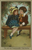Boy And Girl On Bench By Florence Hardy Poster Print By Mary Evans/Peter & Dawn Cope Collection - Item # VARMEL10266984