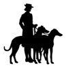 Silhouette Of Woman With Two Dogs Poster Print By ®H L Oakley / Mary Evans - Item # VARMEL10644949