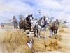 Horse-Drawn Harvester Poster Print By Malcolm Greensmith ® Adrian Bradbury/Mary Evans - Item # VARMEL10271151