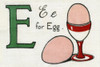 E For Egg Poster Print By Mary Evans / Peter And Dawn Cope Collection - Item # VARMEL10635742